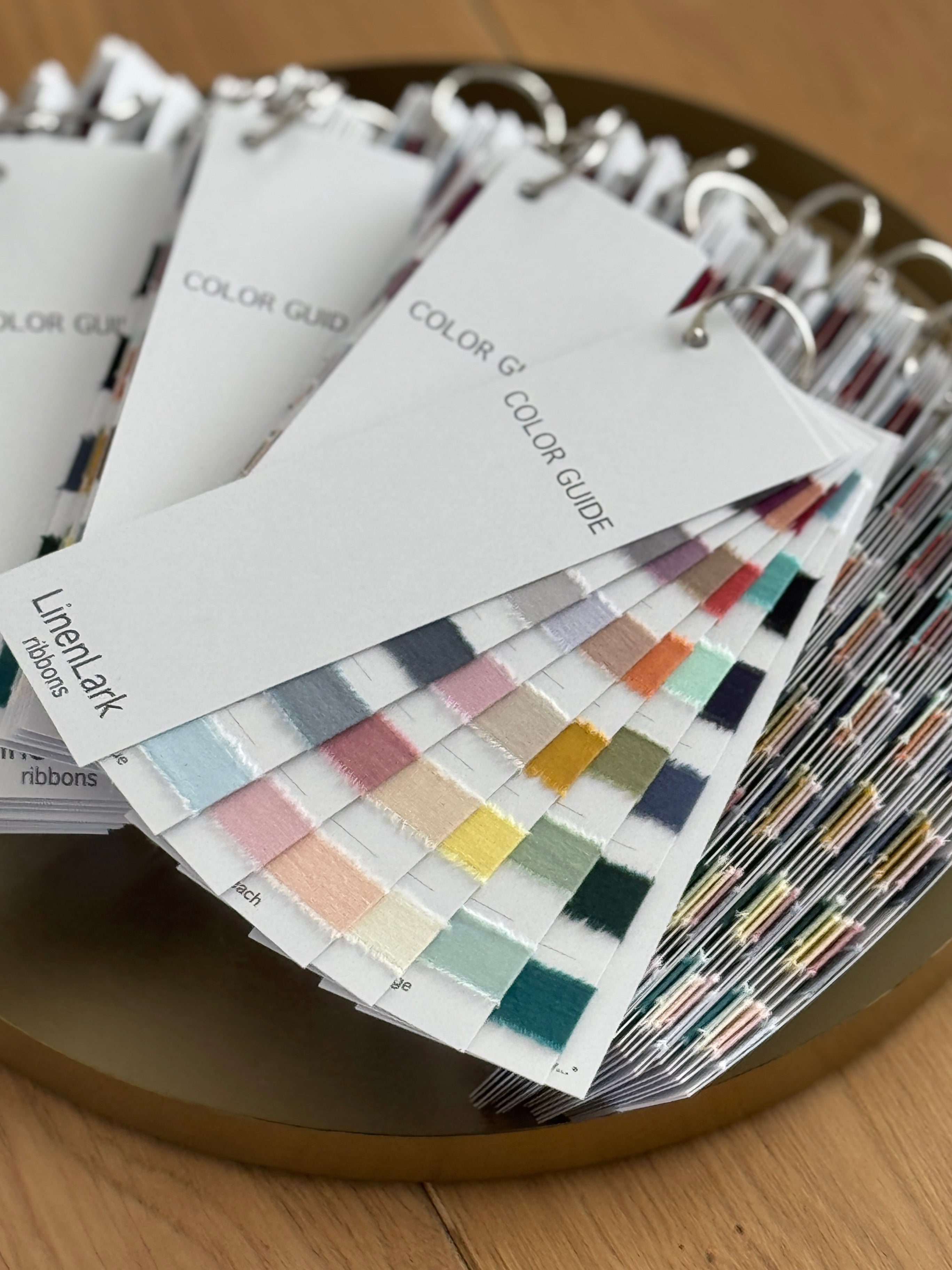 Ribbon color guide 1/2inch 36 colors frayed edges hand dyed ribbons