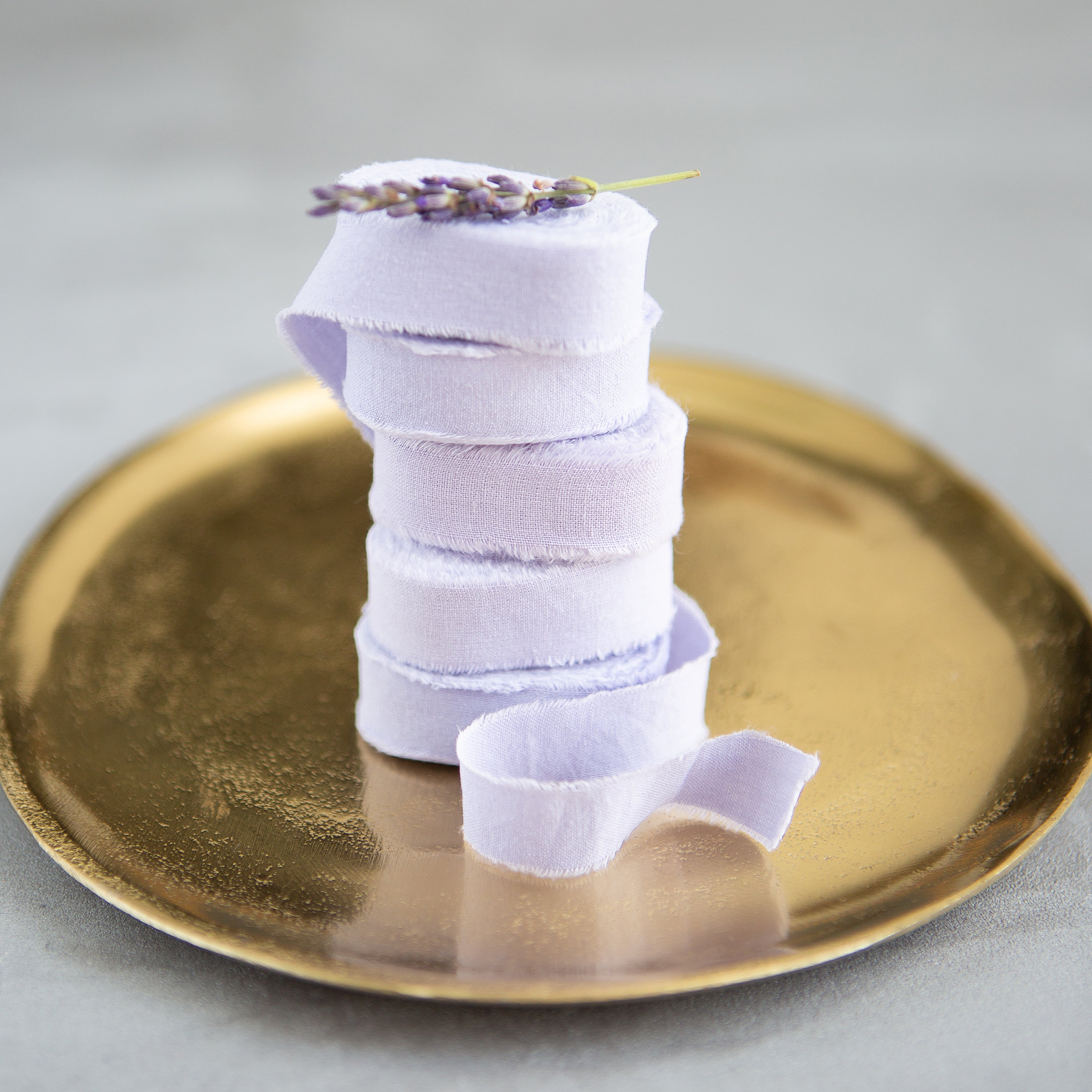 Lavender cotton ribbon