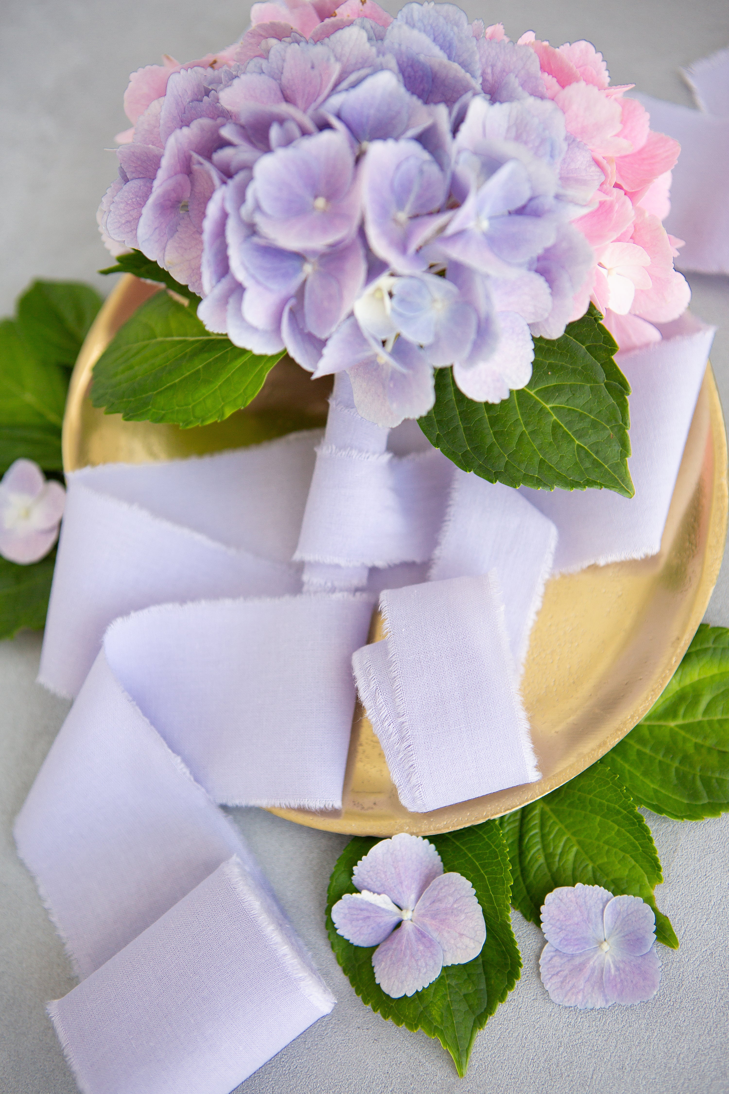 Lavender cotton ribbon