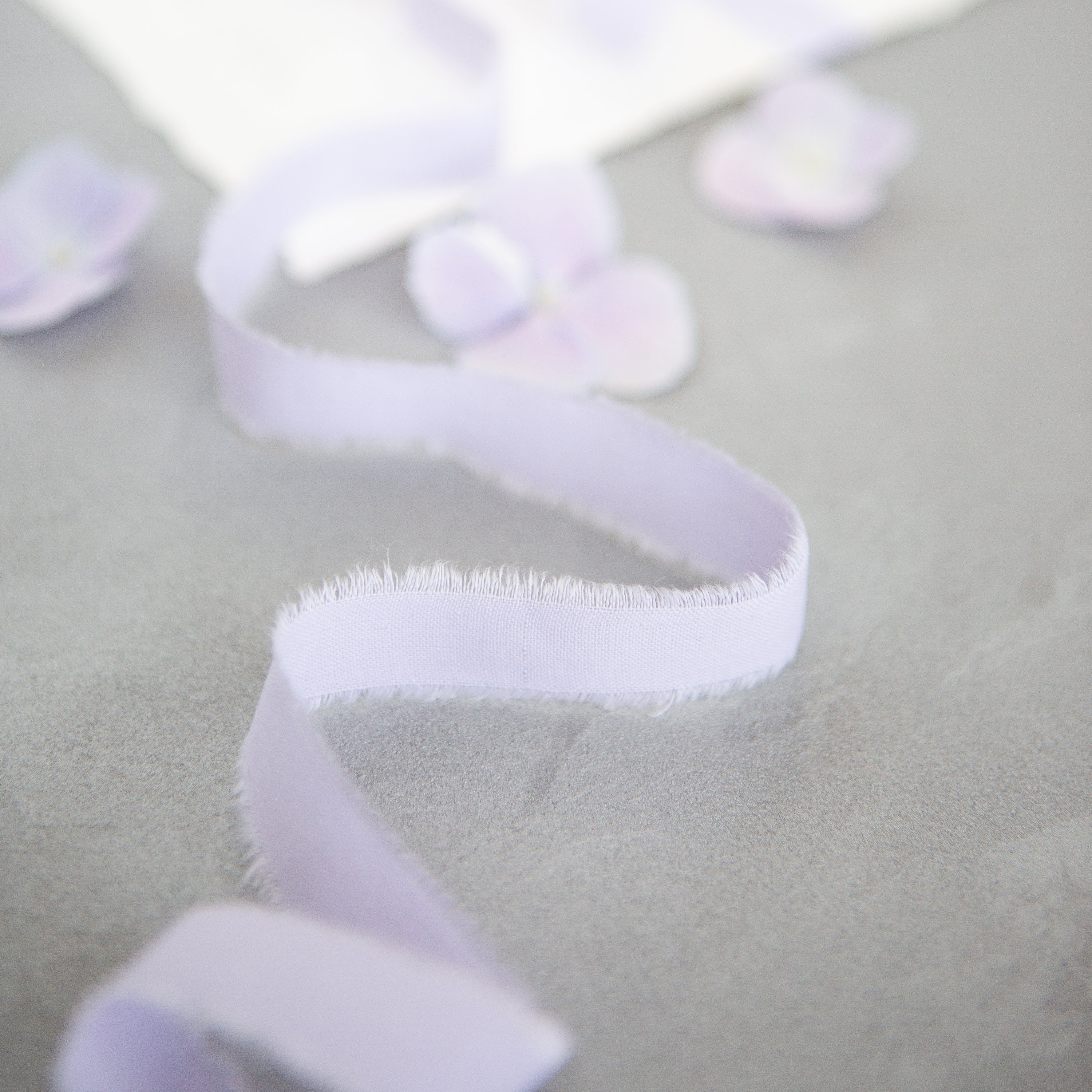 Lavender cotton ribbon