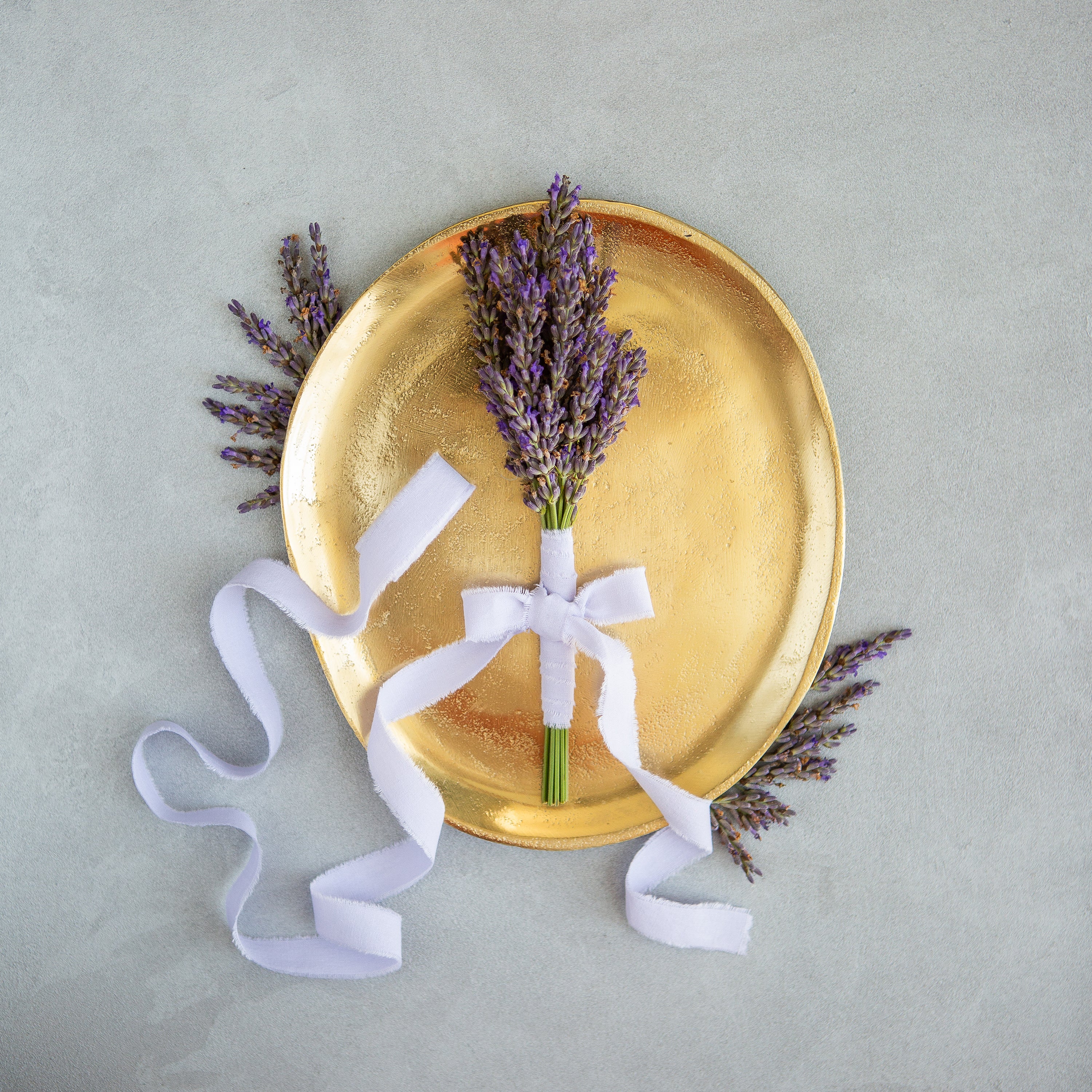 Lavender cotton ribbon