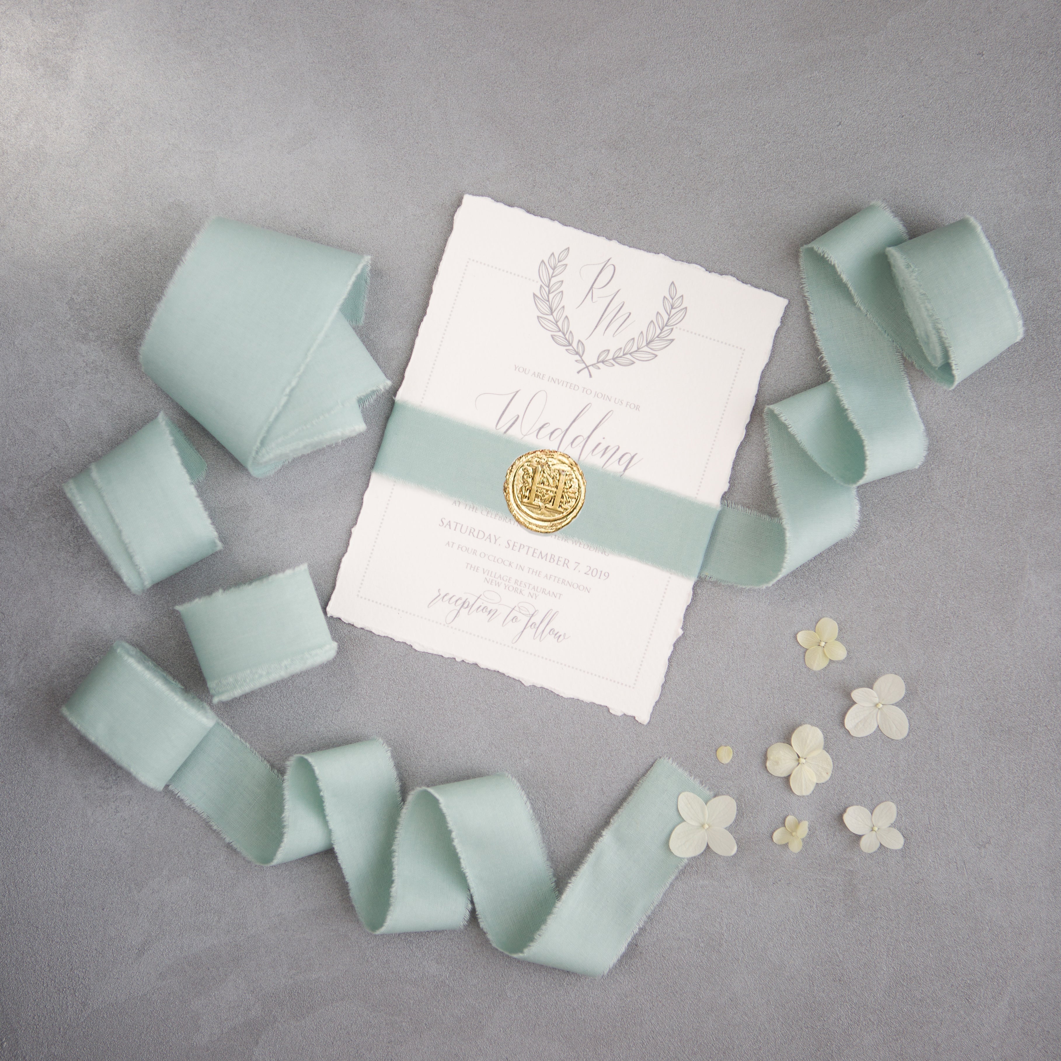 Dusty Sage cotton ribbon