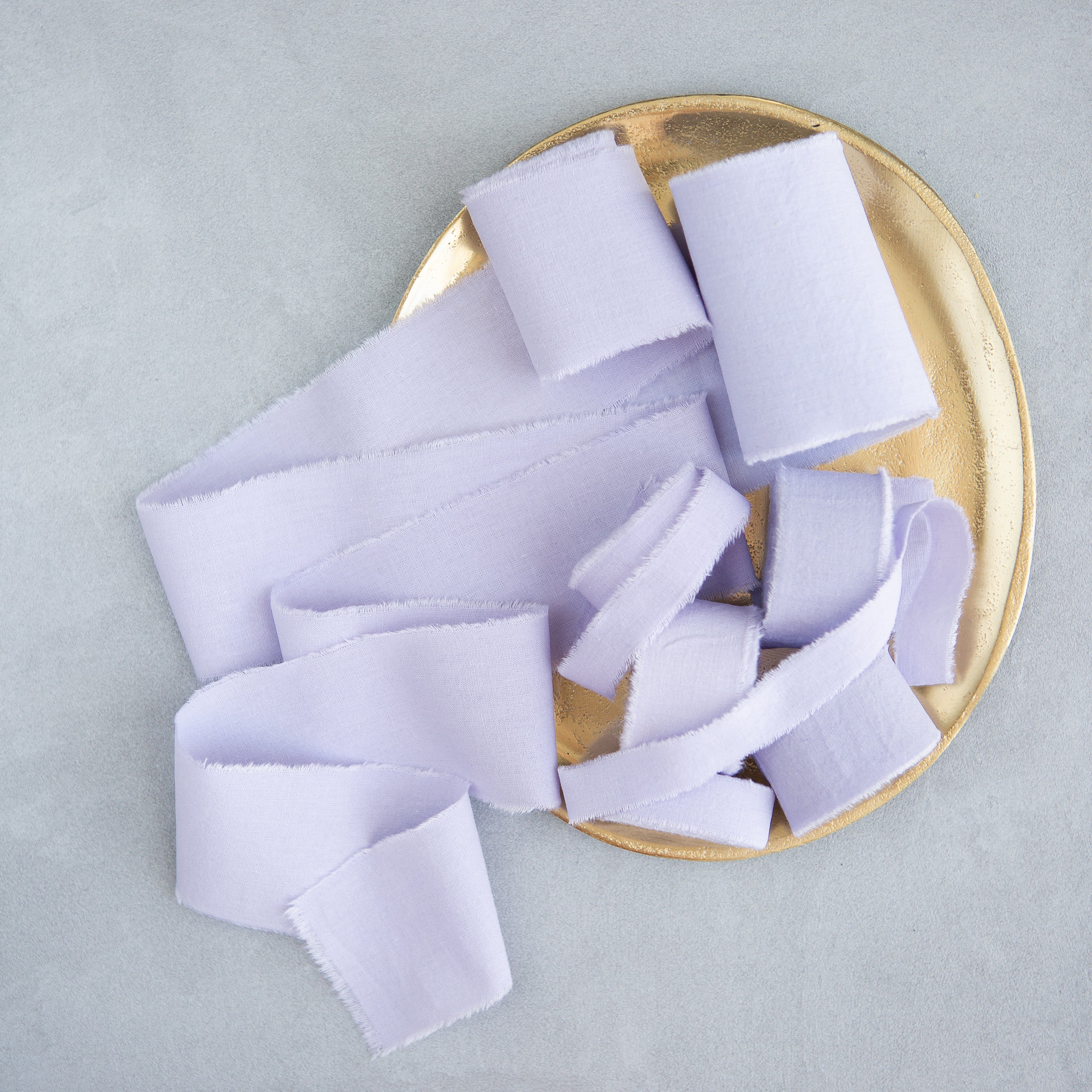 Lavender cotton ribbon